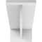 Ekena Millwork Heaton Hidden Support Steel Bracket w/ 14" Support Depth, White Primer 3"W x 18"D x 2"H BKTM03X18X02HEPWH - alternate 3